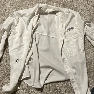 Columbia PFG white long sleeve shirt